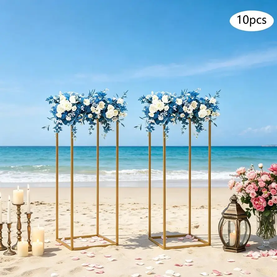 Square Wedding Flower Stand 60cm 10 Pack Plastic Triangle Connector Flower Stand for DIY Wedding Centerpiece Party Event Decoration Gold Metal Sturdy Heavy Duty 22lbs Capacity with Small Hammer Easy Assembly Modern Design
Square Wedding Flower Stand 60cm 10 Pack Plastic Triangle Connector Flower Stand for DIY Wedding Centerpiece Party Event Decoration Gold Metal Sturdy Heavy Duty 22lbs Capacity with Small Hammer Easy Assembly Modern Design