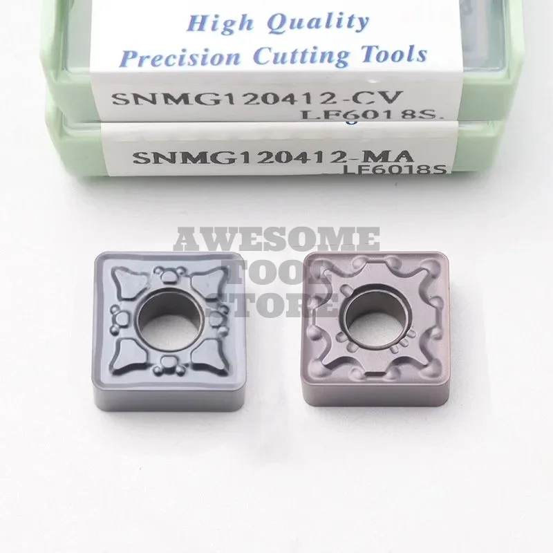DESKAR Original SNMG120408/120412 Carbide Inserts -MA/CV/LM/MM LF6018S CNC Lathe Turning Tools for Precision Machining
DESKAR Original SNMG120408/120412 Carbide Inserts -MA/CV/LM/MM LF6018S CNC Lathe Turning Tools for Precision Machining