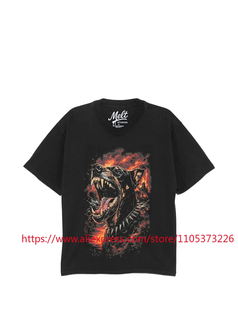 2026 New Melt Streetwear Oversized T-Shirt Unisex Vintage Flame Dog Graphic Crew Neck Short Sleeve Casual Top
2026 New Melt Streetwear Oversized T-Shirt Unisex Vintage Flame Dog Graphic Crew Neck Short Sleeve Casual Top