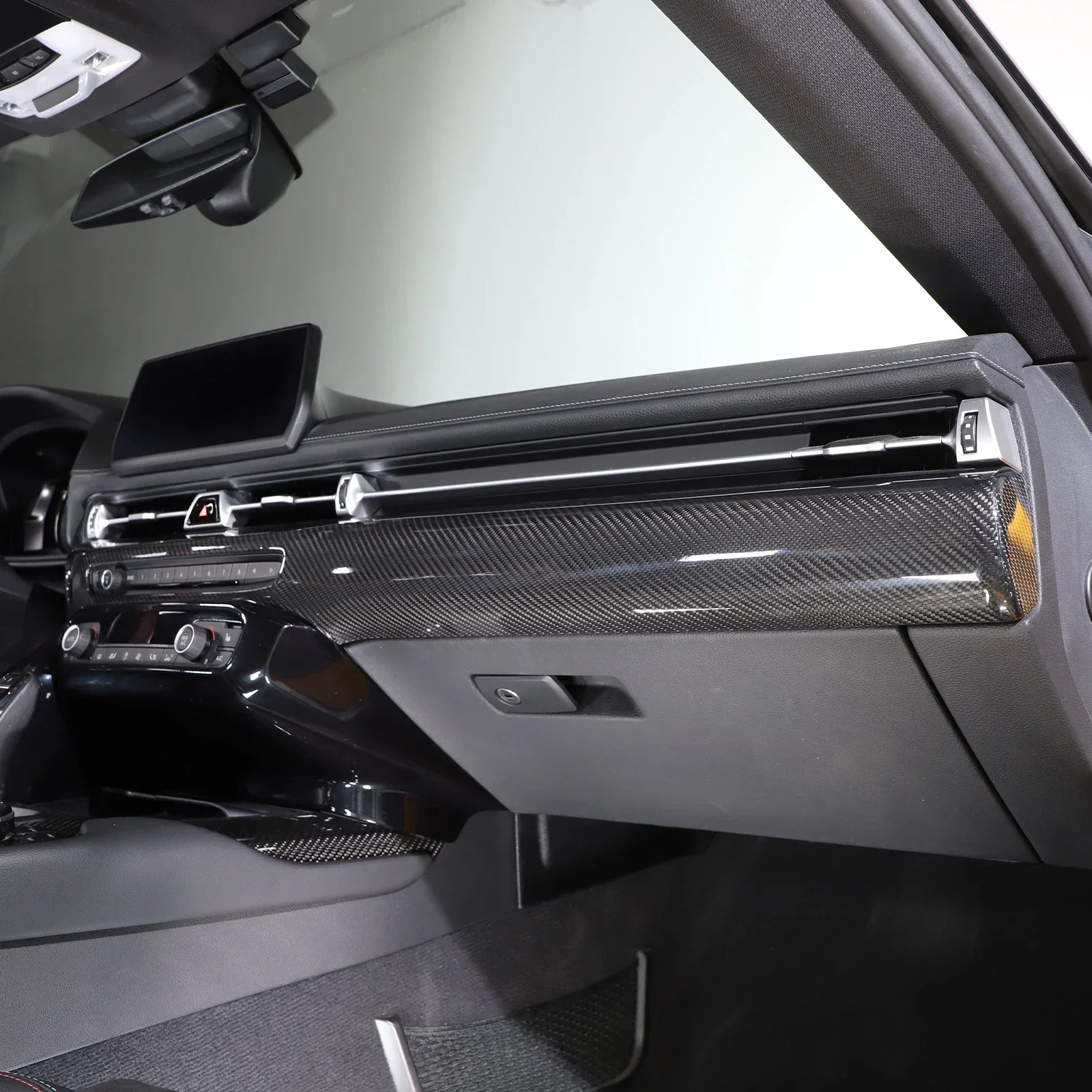 Real Carbon Fiber Car Central Console Panel Trim Cover For Toyota GR Supra A90 MK5 2019-2022 Auto Accessories
Real Carbon Fiber Car Central Console Panel Trim Cover For Toyota GR Supra A90 MK5 2019-2022 Auto Accessories