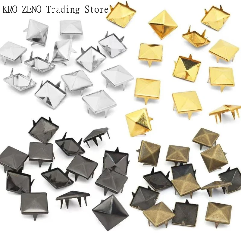 100Pcs Square Pyramid Metal Studs Rivets 4 Prongs Punk Spikes For Leathercraft Bag Clothes Shoes Decoration DIY Accessories✨
100Pcs Square Pyramid Metal Studs Rivets 4 Prongs Punk Spikes For Leathercraft Bag Clothes Shoes Decoration DIY Accessories✨