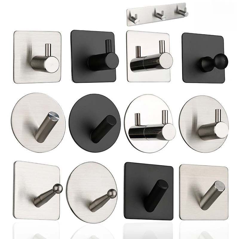 2-Pack Stainless Steel Adhesive Hooks – No Nails/Drilling, Strong Hold for Bathroom, Kitchen, Wall & Caps, Damage-Free
2-Pack Stainless Steel Adhesive Hooks – No Nails/Drilling, Strong Hold for Bathroom, Kitchen, Wall & Caps, Damage-Free