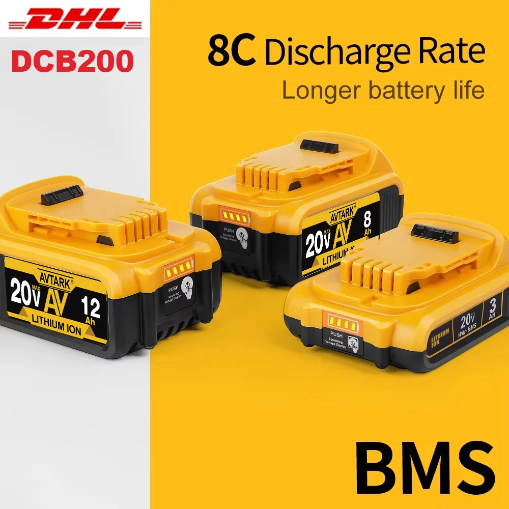 DCB200 FOR DEWALT original 20V, 12AH, DCB115, DCB118 battery charger, fast charging, lithium battery, tool battery
DCB200 FOR DEWALT original 20V, 12AH, DCB115, DCB118 battery charger, fast charging, lithium battery, tool battery