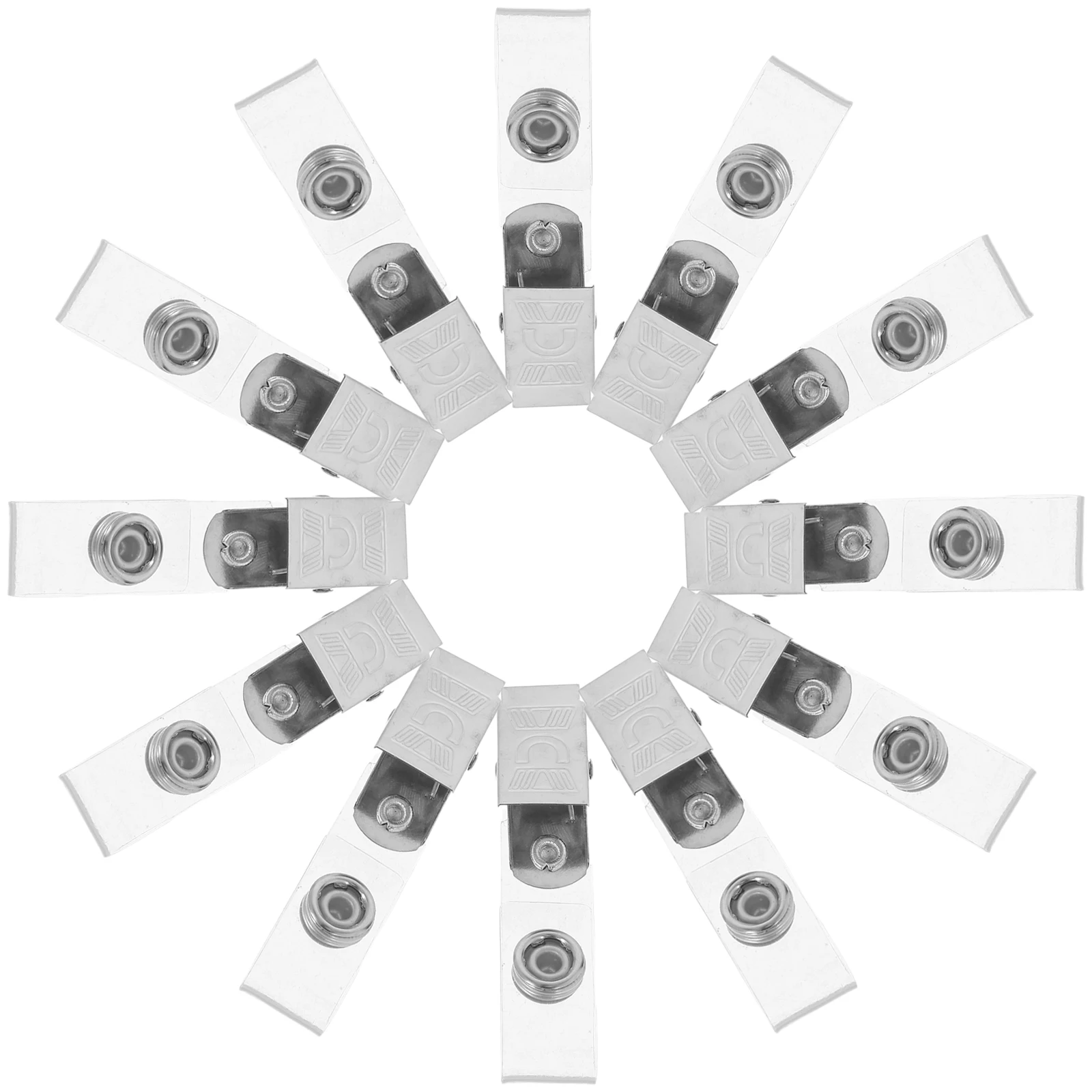 40 Pcs Metal Badge Clip Holder Id Clips for Badges Name Work Permit Pvc Clamp Card
40 Pcs Metal Badge Clip Holder Id Clips for Badges Name Work Permit Pvc Clamp Card