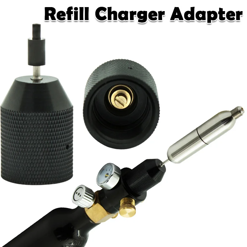 CO2 Refill Valve Charger Adapter for Paintball Tank Airsoft Magazine Cartridge Sodastream Soda Cylinder Inflate Tires Balls Gas
CO2 Refill Valve Charger Adapter for Paintball Tank Airsoft Magazine Cartridge Sodastream Soda Cylinder Inflate Tires Balls Gas