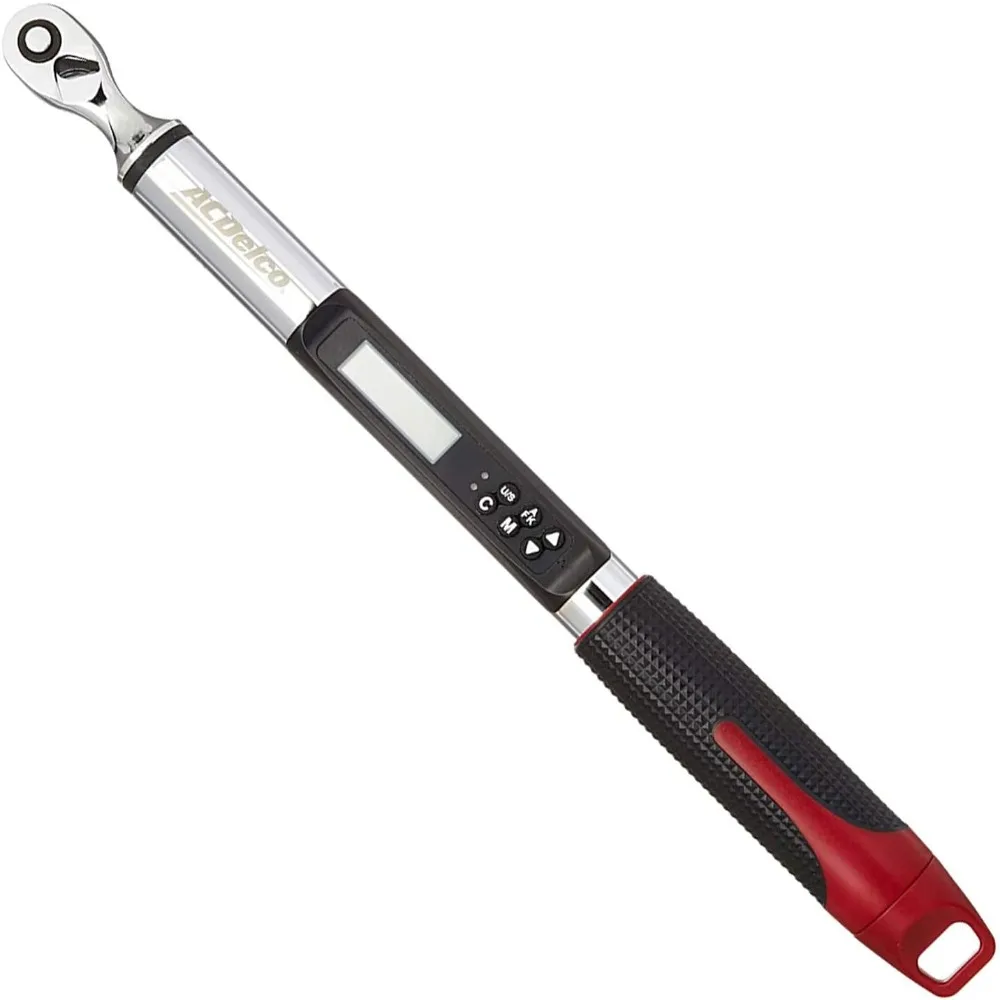 ACDelco ARM313-2A 1/4" Heavy Duty Angle Digital Torque Wrench with Buzzer and LED Flash Notification - ISO 6789 Standards with C
ACDelco ARM313-2A 1/4" Heavy Duty Angle Digital Torque Wrench with Buzzer and LED Flash Notification - ISO 6789 Standards with C