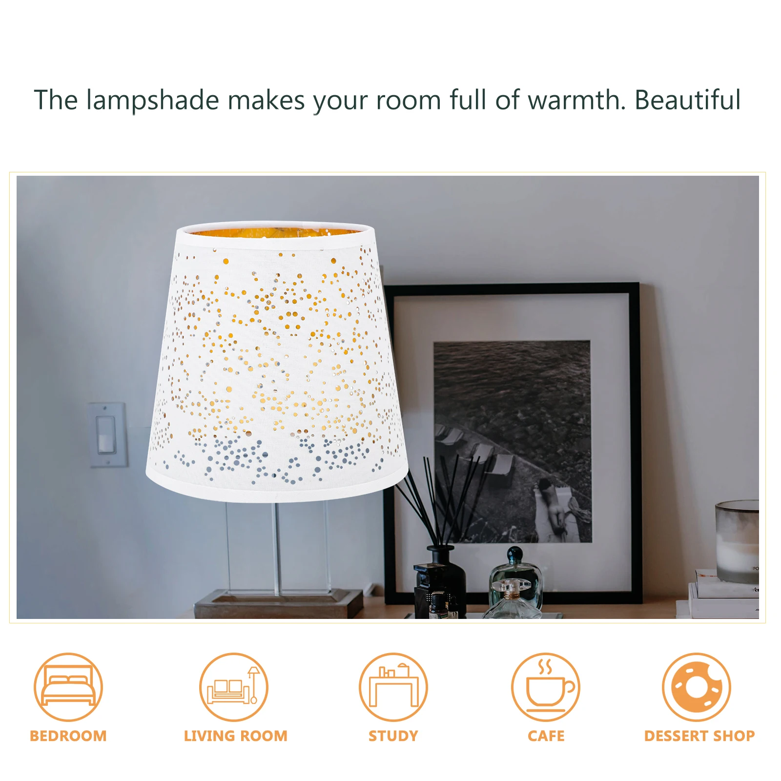 White Lamp Shade Cloth Lampshade Light Cover Desk Lamp Accessory Indoor Decor Dustproof Warm Bedroom Living Room Lighting
White Lamp Shade Cloth Lampshade Light Cover Desk Lamp Accessory Indoor Decor Dustproof Warm Bedroom Living Room Lighting