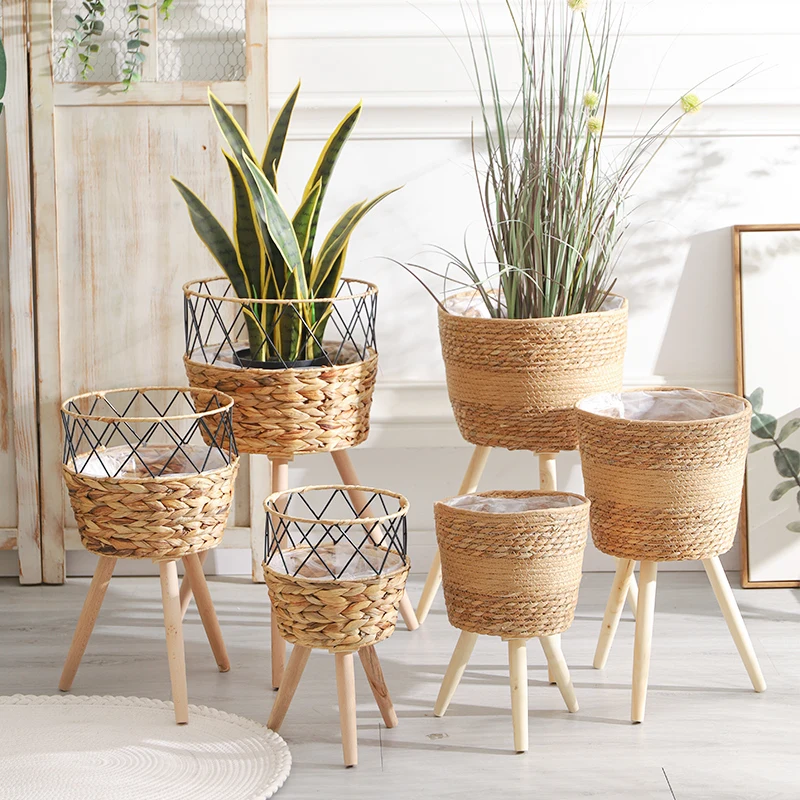 Nordic Grass Woven Basket, Large Bamboo Stand for Green Plants, Decorative Flower Rack for Living Room, Garden Balcony Display
Nordic Grass Woven Basket, Large Bamboo Stand for Green Plants, Decorative Flower Rack for Living Room, Garden Balcony Display
