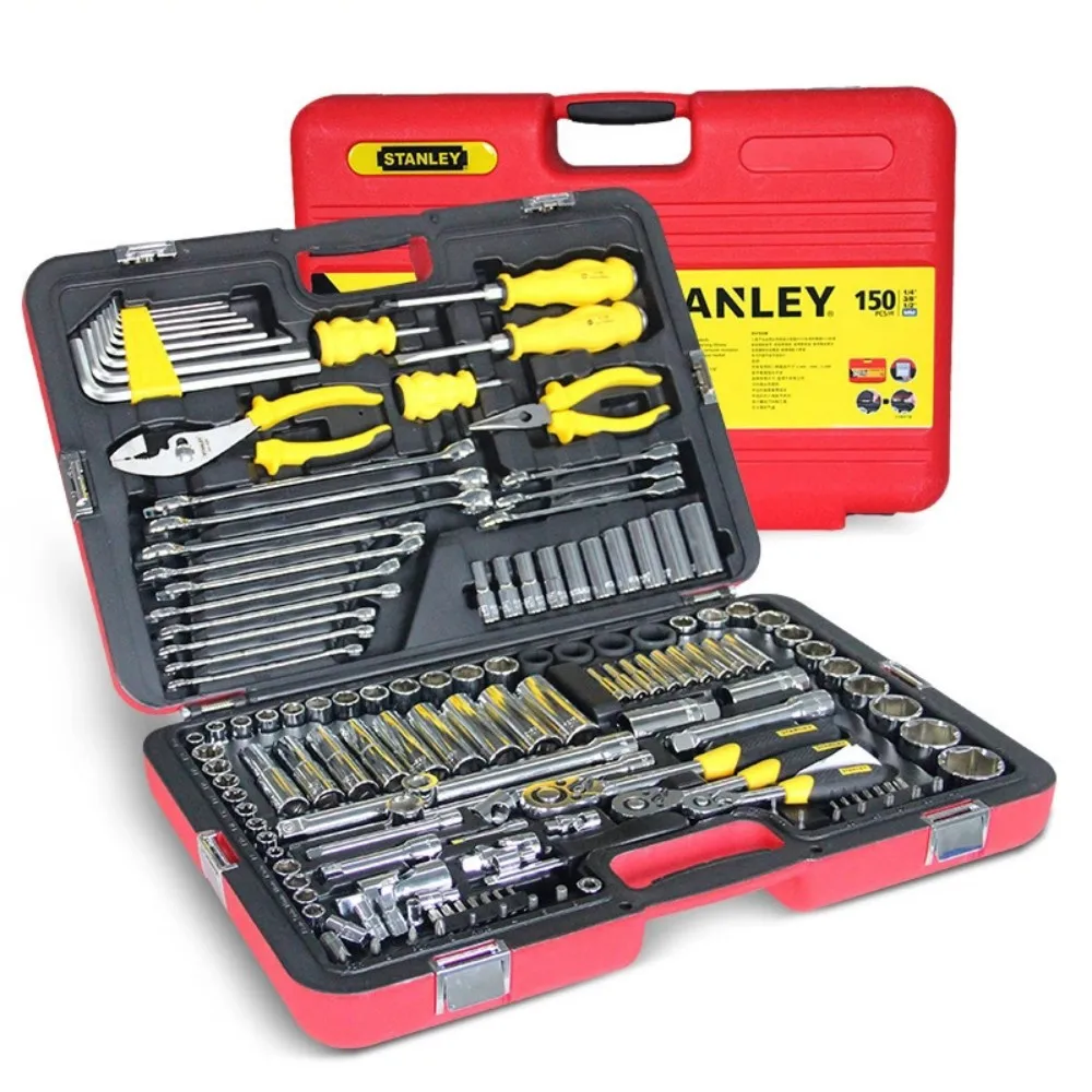 For Stanley 150-Piece Auto Maintenance Tool Set Hand Power Hard Case for Installation Maintenance Machines Cars Equipment etc.
For Stanley 150-Piece Auto Maintenance Tool Set Hand Power Hard Case for Installation Maintenance Machines Cars Equipment etc.
