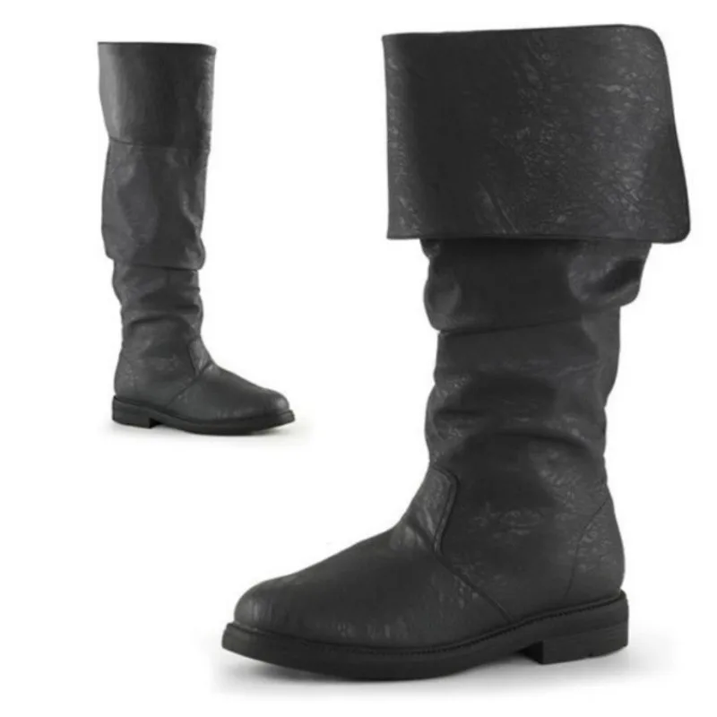 Adult Footwear Larp Pirate Warrior Vintage Jackboot for Men Medieval Leather Boots Jack Sparrow Renaissance Half Haddock Shoes
Adult Footwear Larp Pirate Warrior Vintage Jackboot for Men Medieval Leather Boots Jack Sparrow Renaissance Half Haddock Shoes