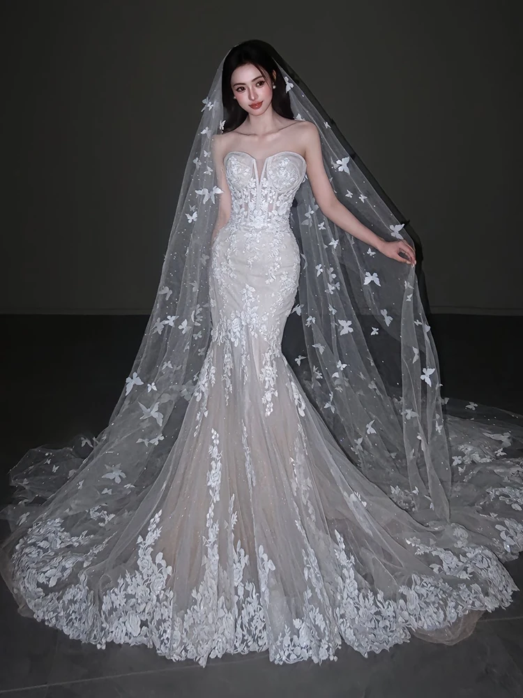 Ele Lace Bridal Gown Women's New 2026 Ouound Wedding Dr High Waist Gown with Sa Vintage Sle Long Skirt No Sve
Ele Lace Bridal Gown Women's New 2026 Ouound Wedding Dr High Waist Gown with Sa Vintage Sle Long Skirt No Sve