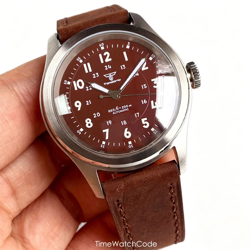 Tandorio Sapphire Crystal Japan NH35A Pilot Men's Watches 38mm Automatic Field Watch Asia 2824 10BAR Waterproof Black Red Green
Tandorio Sapphire Crystal Japan NH35A Pilot Men's Watches 38mm Automatic Field Watch Asia 2824 10BAR Waterproof Black Red Green