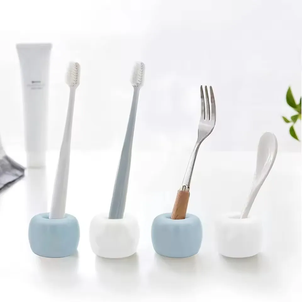 1pc Mini Cute Toothbrush Holder Ceramics Multi-Function Storage Stand Makeup Pen Holder for Home Bathroom Decoration
1pc Mini Cute Toothbrush Holder Ceramics Multi-Function Storage Stand Makeup Pen Holder for Home Bathroom Decoration
