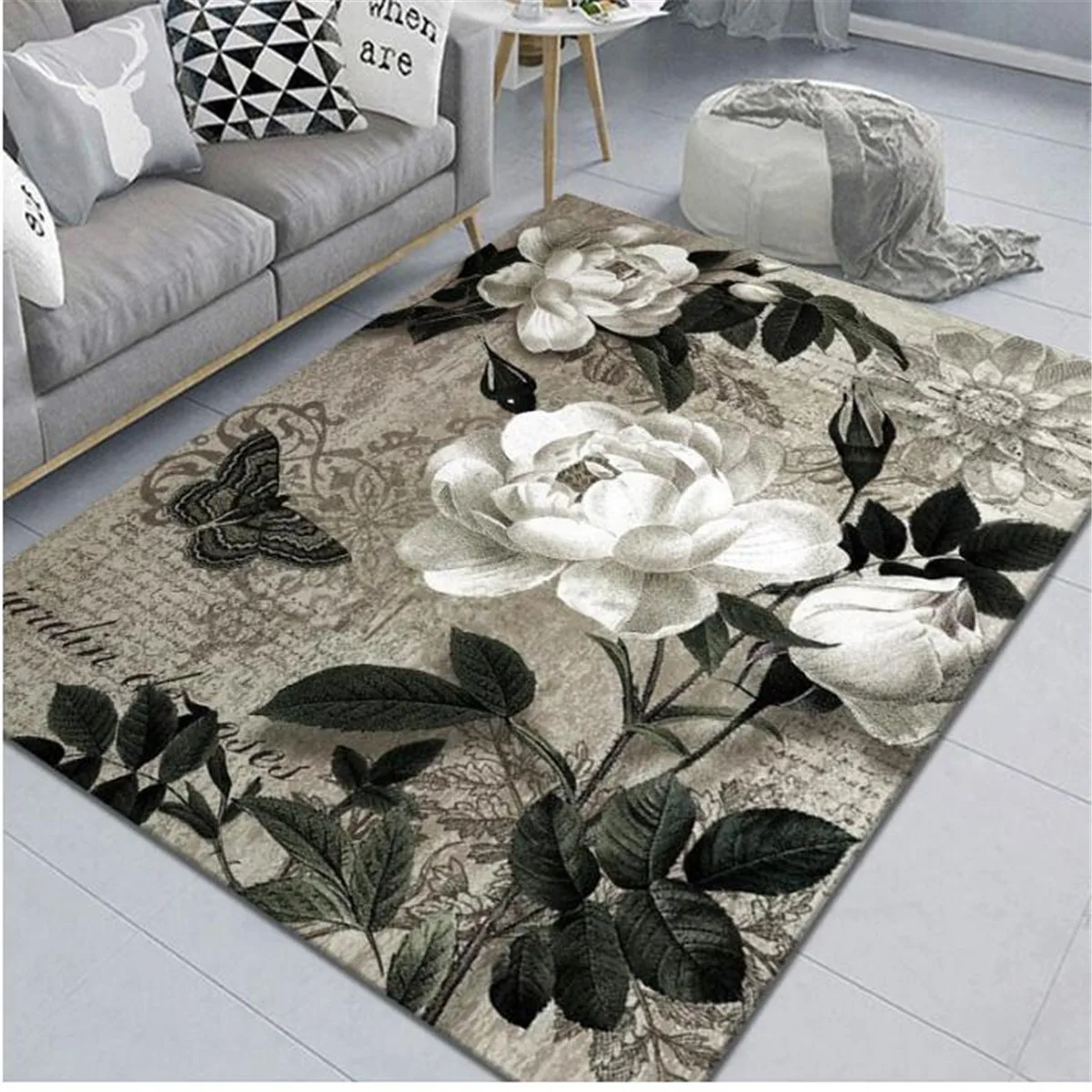 New Chinese fashion flower carpet bedroom hand-painted printed sofa bed blanket home machine washable tatami mat full Floor mat
New Chinese fashion flower carpet bedroom hand-painted printed sofa bed blanket home machine washable tatami mat full Floor mat