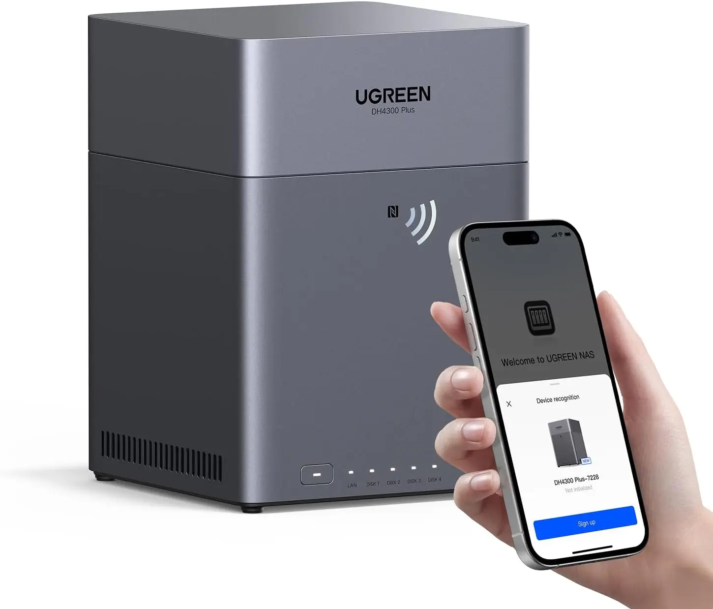 NAS DH4300 Plus 4-Bay Desktop NASync, Support Capacity 128TB (Diskless), Remote Access, AI Photo Album, Beginner Friendly, 8GB L
NAS DH4300 Plus 4-Bay Desktop NASync, Support Capacity 128TB (Diskless), Remote Access, AI Photo Album, Beginner Friendly, 8GB L
