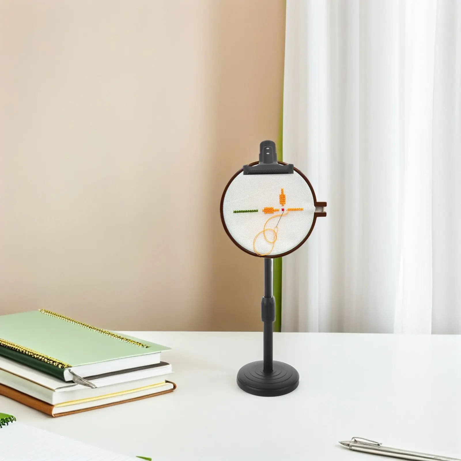 Hands-Free Adjustable Embroidery Hoop Stand 12.6-16.5 Inch 360 Rotatable Needlework Frame Holder Cross Stitch Holder Embroidery
Hands-Free Adjustable Embroidery Hoop Stand 12.6-16.5 Inch 360 Rotatable Needlework Frame Holder Cross Stitch Holder Embroidery