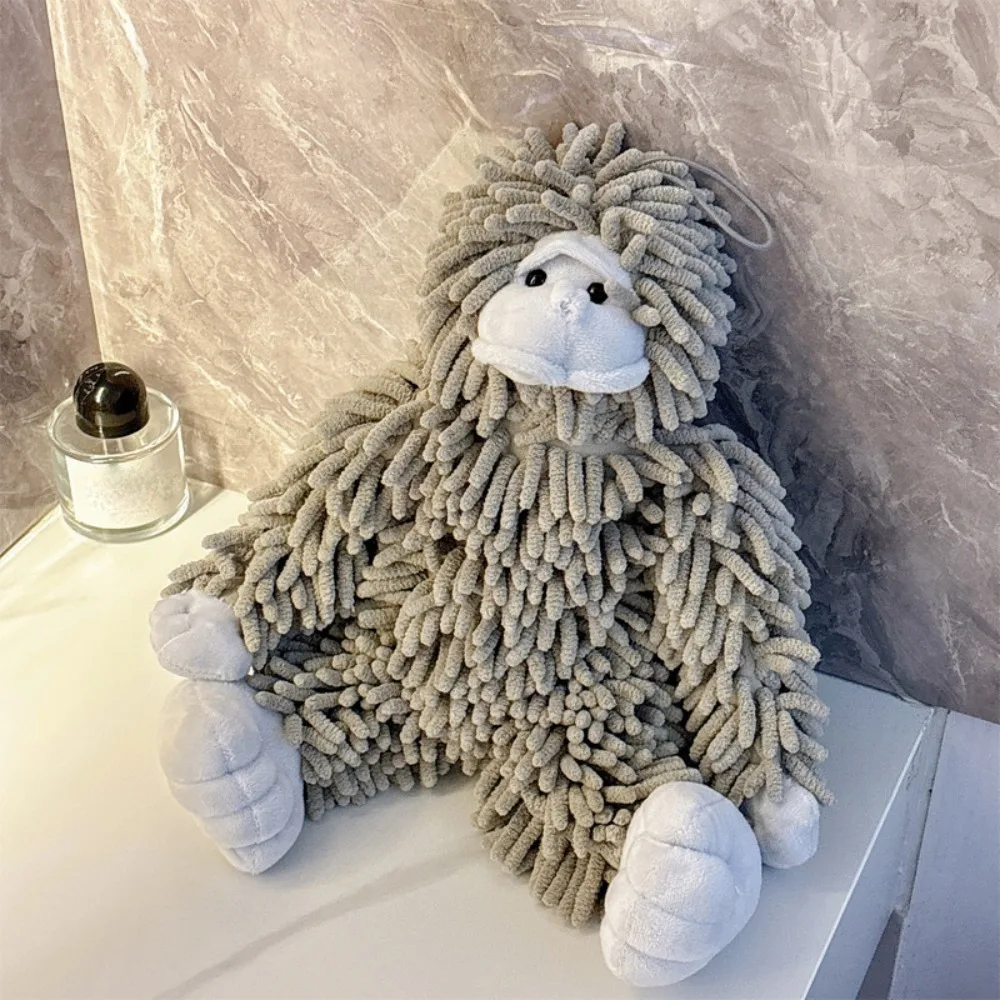 Absorbent Gorilla Doll Chenille Hand Towel Three-dimensional Fluffy Kitchen Towel Hanging Skin-friendly Animal Washcloth
Absorbent Gorilla Doll Chenille Hand Towel Three-dimensional Fluffy Kitchen Towel Hanging Skin-friendly Animal Washcloth
