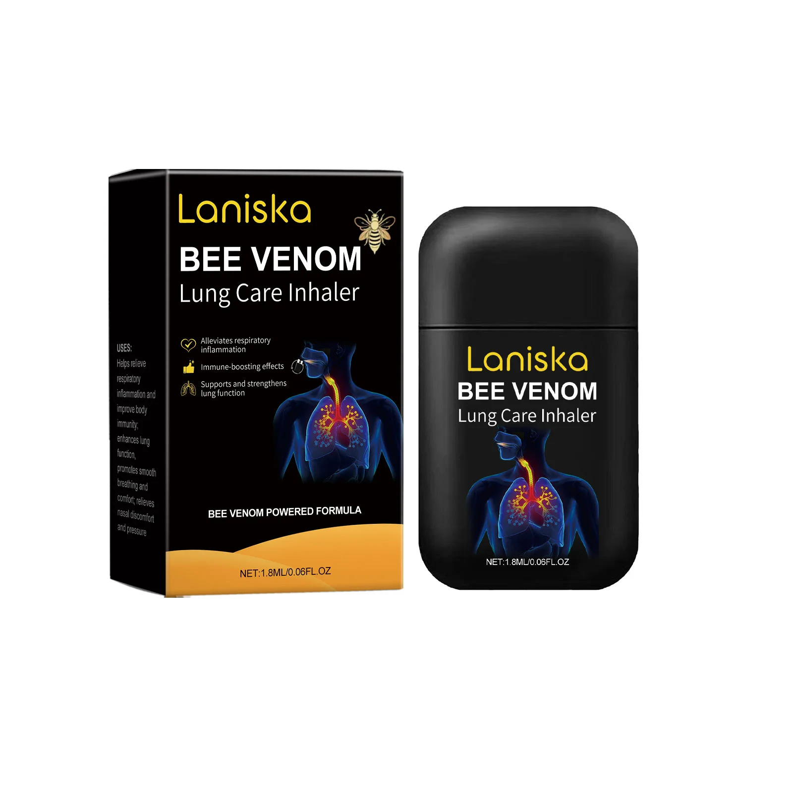 Laniska Bee Venom Care Nasal Inhaler For Daily Energizing And Gentle Care Nasal Inhaler
Laniska Bee Venom Care Nasal Inhaler For Daily Energizing And Gentle Care Nasal Inhaler