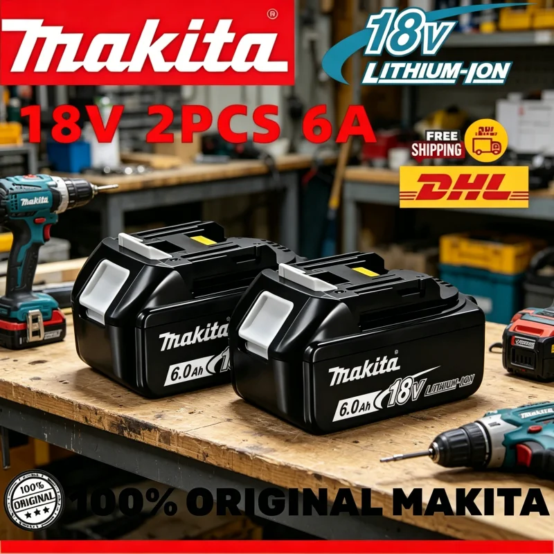 Universal Authentic 18V 6.0Ah Li-ion Battery, genuine fit for Makita BL1860 BL1430, stable current for multiple power tools
Universal Authentic 18V 6.0Ah Li-ion Battery, genuine fit for Makita BL1860 BL1430, stable current for multiple power tools