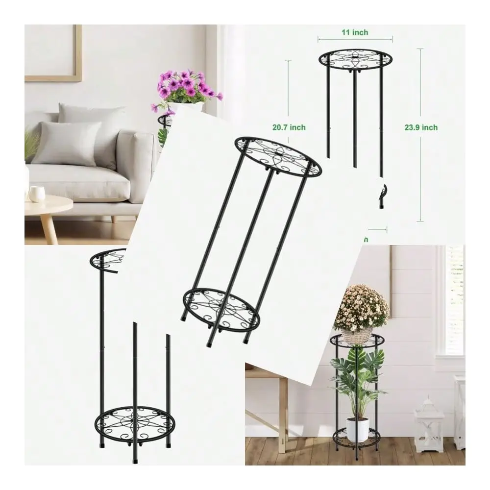 Plant Stand Indoor Outdoor Metal Rustproof Flower Shelf 2 Tier 23.9 Inch Tall Multiple Plant Pot Holder Rack For Garden Patio L
Plant Stand Indoor Outdoor Metal Rustproof Flower Shelf 2 Tier 23.9 Inch Tall Multiple Plant Pot Holder Rack For Garden Patio L
