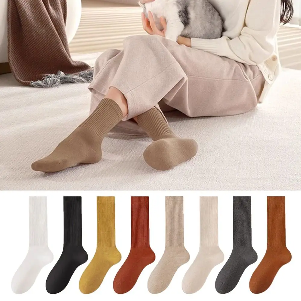 Winter Warm Medium Tube Cotton Socks Solid Color Breathable Stockings Women Socks Women Derss
Winter Warm Medium Tube Cotton Socks Solid Color Breathable Stockings Women Socks Women Derss