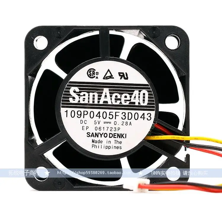 Can Be Connected To USB Sanyo Sanyo 109 P0405F3D043 4028 4CM 5V 0.28A Cooling Fan
Can Be Connected To USB Sanyo Sanyo 109 P0405F3D043 4028 4CM 5V 0.28A Cooling Fan