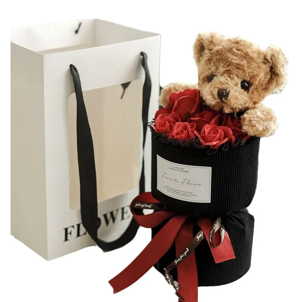 Plush Animal Little Bear Doll Bouquet Stuffed Cartoon Animal Graduation Bouquet Rose Kawaii Simulated Rose Bouquet
Plush Animal Little Bear Doll Bouquet Stuffed Cartoon Animal Graduation Bouquet Rose Kawaii Simulated Rose Bouquet