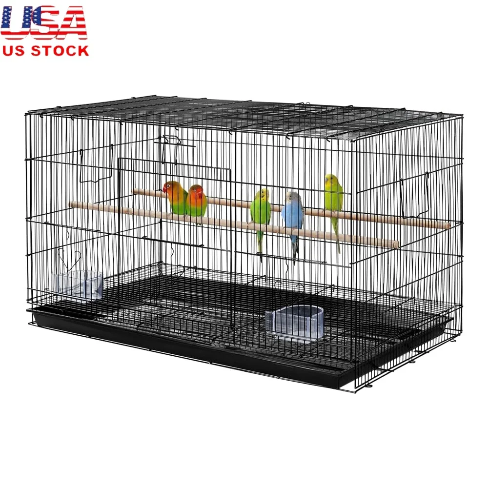 Spacious 30" Bird Cage with Slide-Out Tray Perches 5-6 Pet Birds Easy Clean Safety Door Design Pre-assembled Flight Cage
Spacious 30" Bird Cage with Slide-Out Tray Perches 5-6 Pet Birds Easy Clean Safety Door Design Pre-assembled Flight Cage