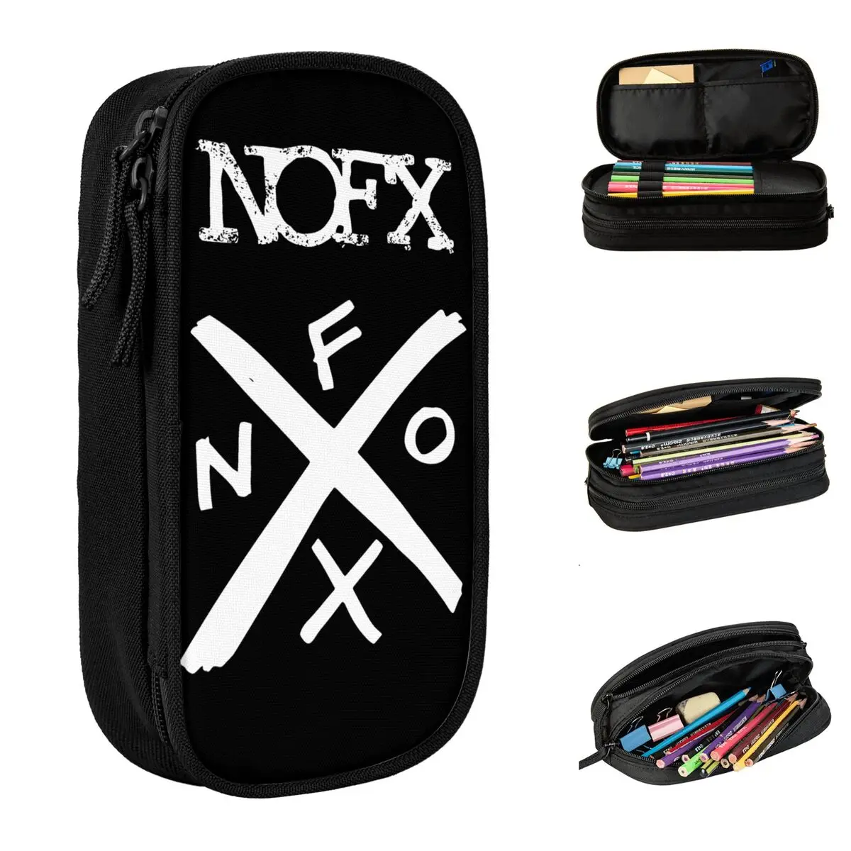 Пеналы NOFX в стиле панк, модные чехлы для карандашей в стиле рок, вместительные школьные принадлежности для студентов, Подарочные Канцтовары
Пеналы NOFX в стиле панк, модные чехлы для карандашей в стиле рок, вместительные школьные принадлежности для студентов, Подарочные Канцтовары