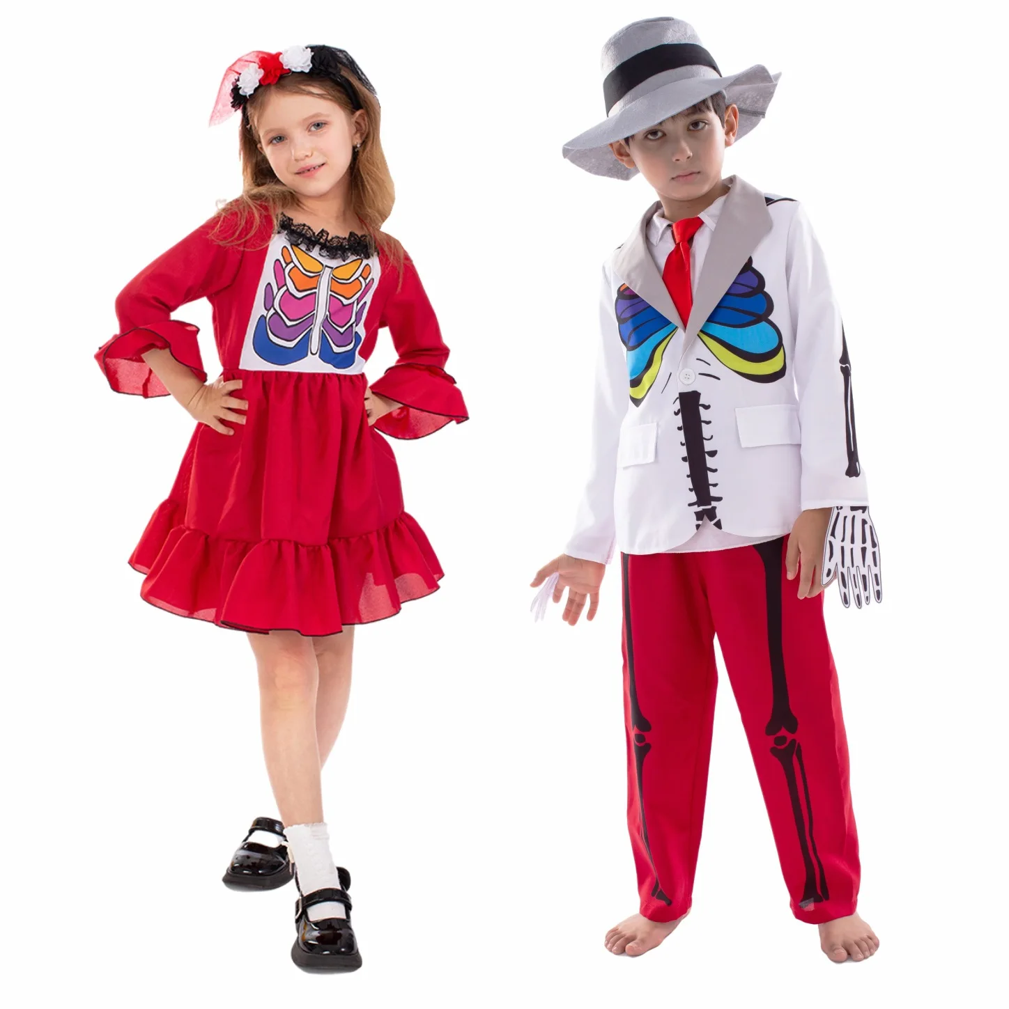 Halloween Party Costume Scary Skeleton Masquerade Dance Couple Style Skeleton Performance Costume Children's Performance Costume
Halloween Party Costume Scary Skeleton Masquerade Dance Couple Style Skeleton Performance Costume Children's Performance Costume
