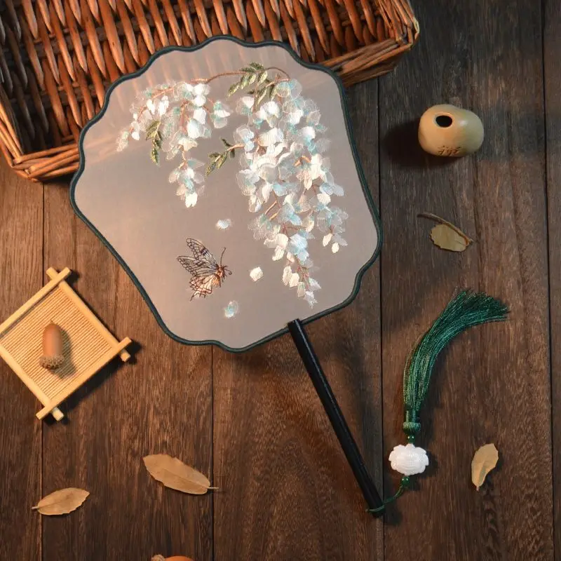 LH double-sided embroidery antique round fan embroidery group fan Hanfu special versatile dance fan
LH double-sided embroidery antique round fan embroidery group fan Hanfu special versatile dance fan