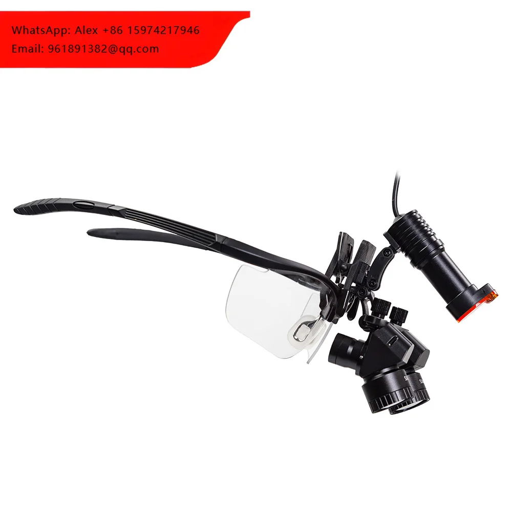 Angled Head Mounted Surgical Glasses Magnification Metal Frame Bright Vision Headband TTL Ergo Dental Loupes 4X-6Xwith Light
Angled Head Mounted Surgical Glasses Magnification Metal Frame Bright Vision Headband TTL Ergo Dental Loupes 4X-6Xwith Light