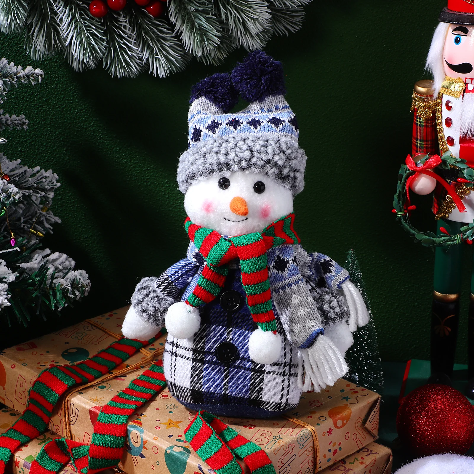 5Pcs Christmas Mini Scarves Red Green Striped Knitted Neck Scarves for Home Decoration Bottle Decorative Scarf Little Snowman
5Pcs Christmas Mini Scarves Red Green Striped Knitted Neck Scarves for Home Decoration Bottle Decorative Scarf Little Snowman