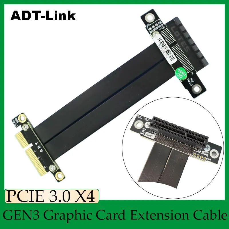 Удлинитель кабеля PCIe 4x под прямым углом GEN3.0 4x адаптер PCI-Express X4 5 см 10 см 20 см 30 см 40 см 60 см для компьютерной техники
Удлинитель кабеля PCIe 4x под прямым углом GEN3.0 4x адаптер PCI-Express X4 5 см 10 см 20 см 30 см 40 см 60 см для компьютерной техники