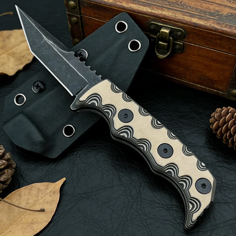 New High Hardness Fixed Blade Knife with Sheath 7Cr13Mov Steel Blade G10 Handle Survival Camping Knife EDC Hiking Outdoor Knife
New High Hardness Fixed Blade Knife with Sheath 7Cr13Mov Steel Blade G10 Handle Survival Camping Knife EDC Hiking Outdoor Knife