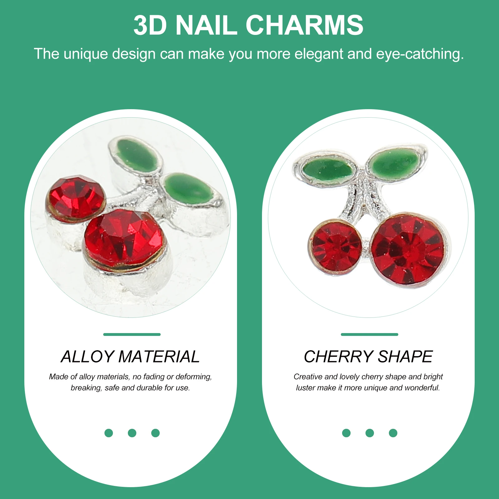 36 Pcs Nail Art Accessories Decoration Charms for Nails Tiny Fruit Alloy Cherry Decals
36 Pcs Nail Art Accessories Decoration Charms for Nails Tiny Fruit Alloy Cherry Decals