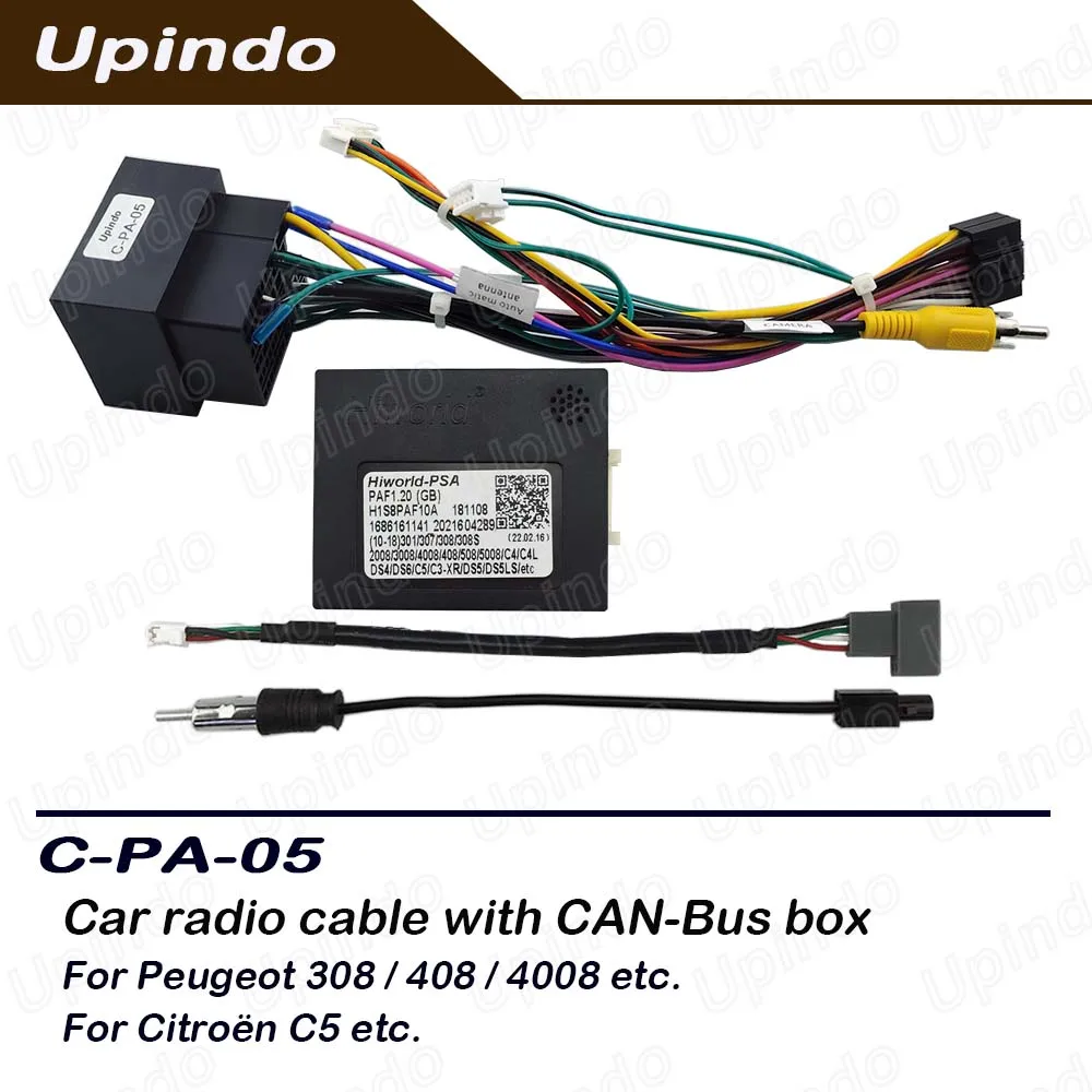Android Radio CAN Bus Cable Adapter Socket Plug Play OEM Fit Retain Steering Controls for Peugeot 308/408/4008 Citroen C5
Android Radio CAN Bus Cable Adapter Socket Plug Play OEM Fit Retain Steering Controls for Peugeot 308/408/4008 Citroen C5