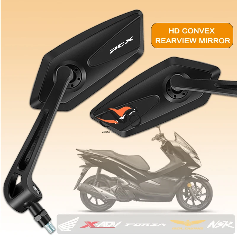 For PCX HONDA PCX125 PCX150 PCX 150 ADV150 TRANSALP Square Motorcycle Mirror Adjustable Rearview Mirror Easy Installation 
For PCX HONDA PCX125 PCX150 PCX 150 ADV150 TRANSALP Square Motorcycle Mirror Adjustable Rearview Mirror Easy Installation