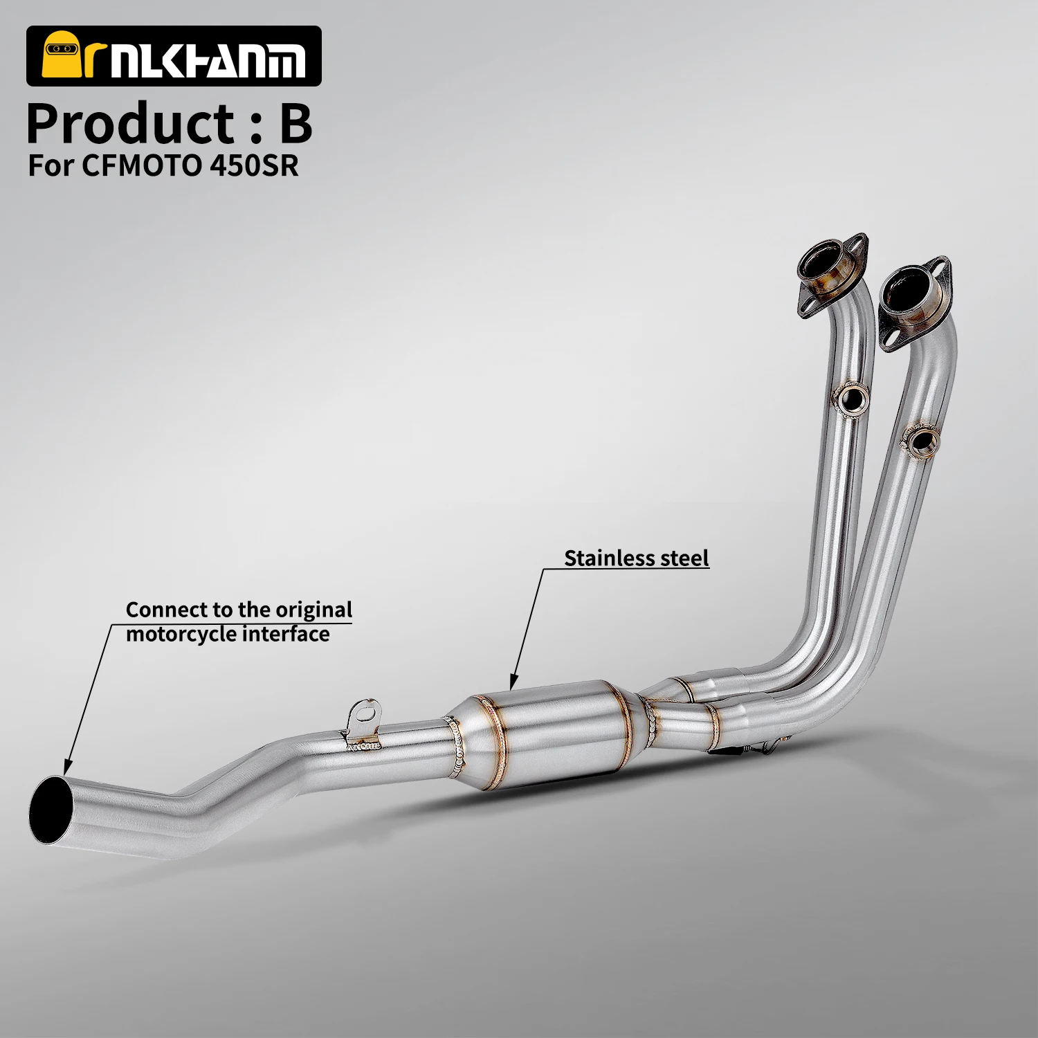 For CFMOTO 450SR Motor Exhaust System Modification Full Header Pipe Fitment 51mm Muffler Front Link Pipe
For CFMOTO 450SR Motor Exhaust System Modification Full Header Pipe Fitment 51mm Muffler Front Link Pipe