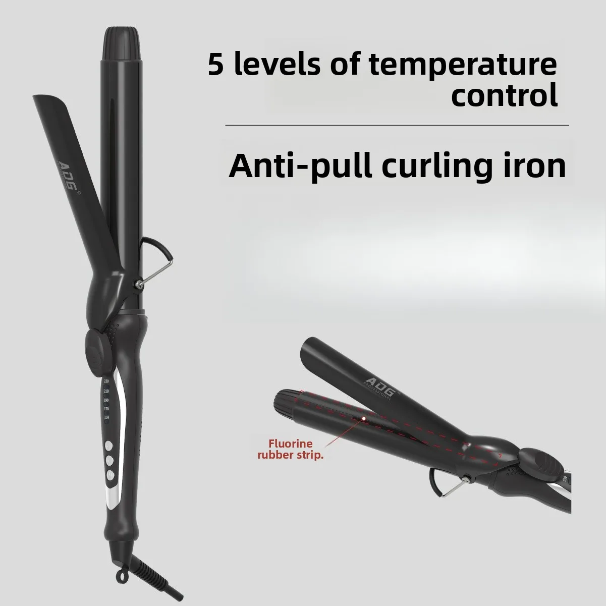 Fast Heating Anti-skid Fluorine Strip Curling Iron Wavy Curling Iron Fluffy Styling 5-speed Temperature Control
Fast Heating Anti-skid Fluorine Strip Curling Iron Wavy Curling Iron Fluffy Styling 5-speed Temperature Control