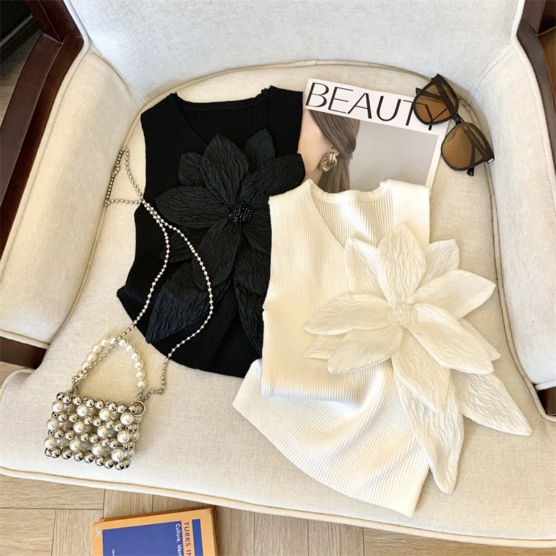 Sexy Ne Hanging Svel Vest Top Women's Summer Outerwear Floral 3D Embroidery irt Faionable round Ne Design
Sexy Ne Hanging Svel Vest Top Women's Summer Outerwear Floral 3D Embroidery irt Faionable round Ne Design