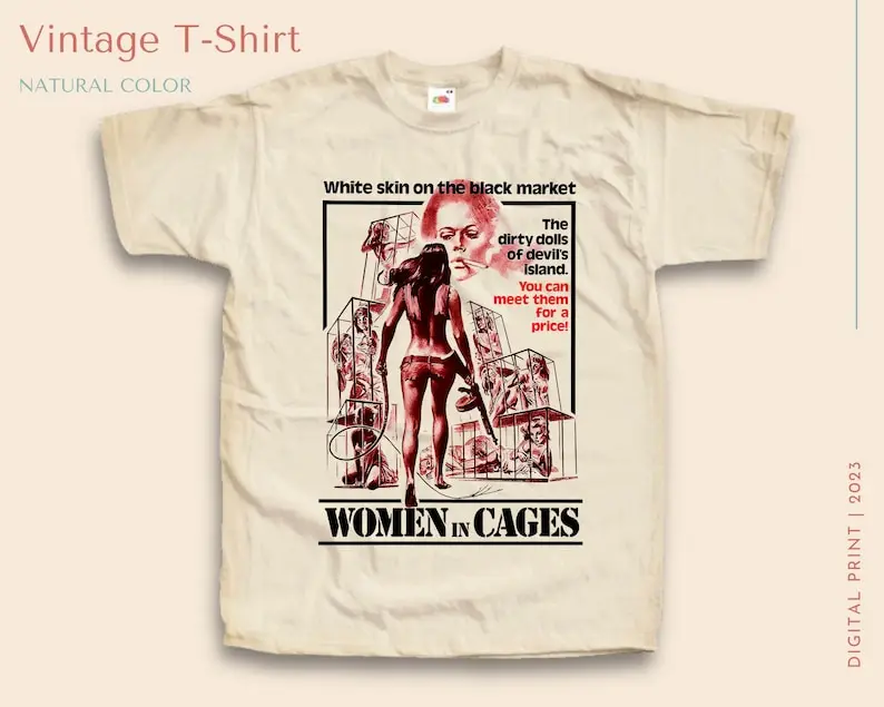 Vintage TShirt Women in Cages NATURAL color Men Woman Unisex T-Shirt Digital Print Sizes S M L XL 2XL 3XL 4XL 5XL
Vintage TShirt Women in Cages NATURAL color Men Woman Unisex T-Shirt Digital Print Sizes S M L XL 2XL 3XL 4XL 5XL
