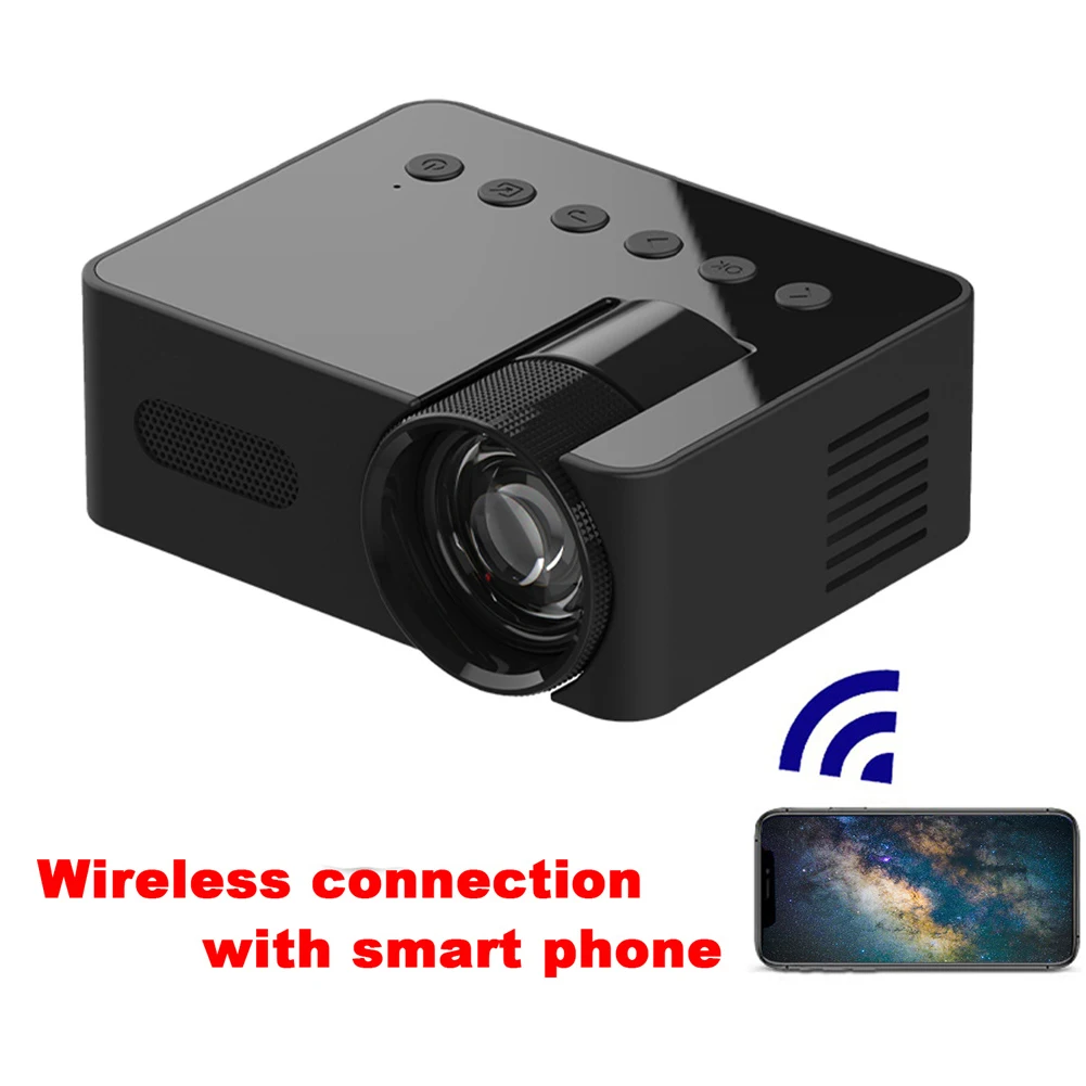YT100 Portable Smart Projector WiFi Mini Projector HD Video Projector Compatible For Smart Phones Tablet Accessories
YT100 Portable Smart Projector WiFi Mini Projector HD Video Projector Compatible For Smart Phones Tablet Accessories