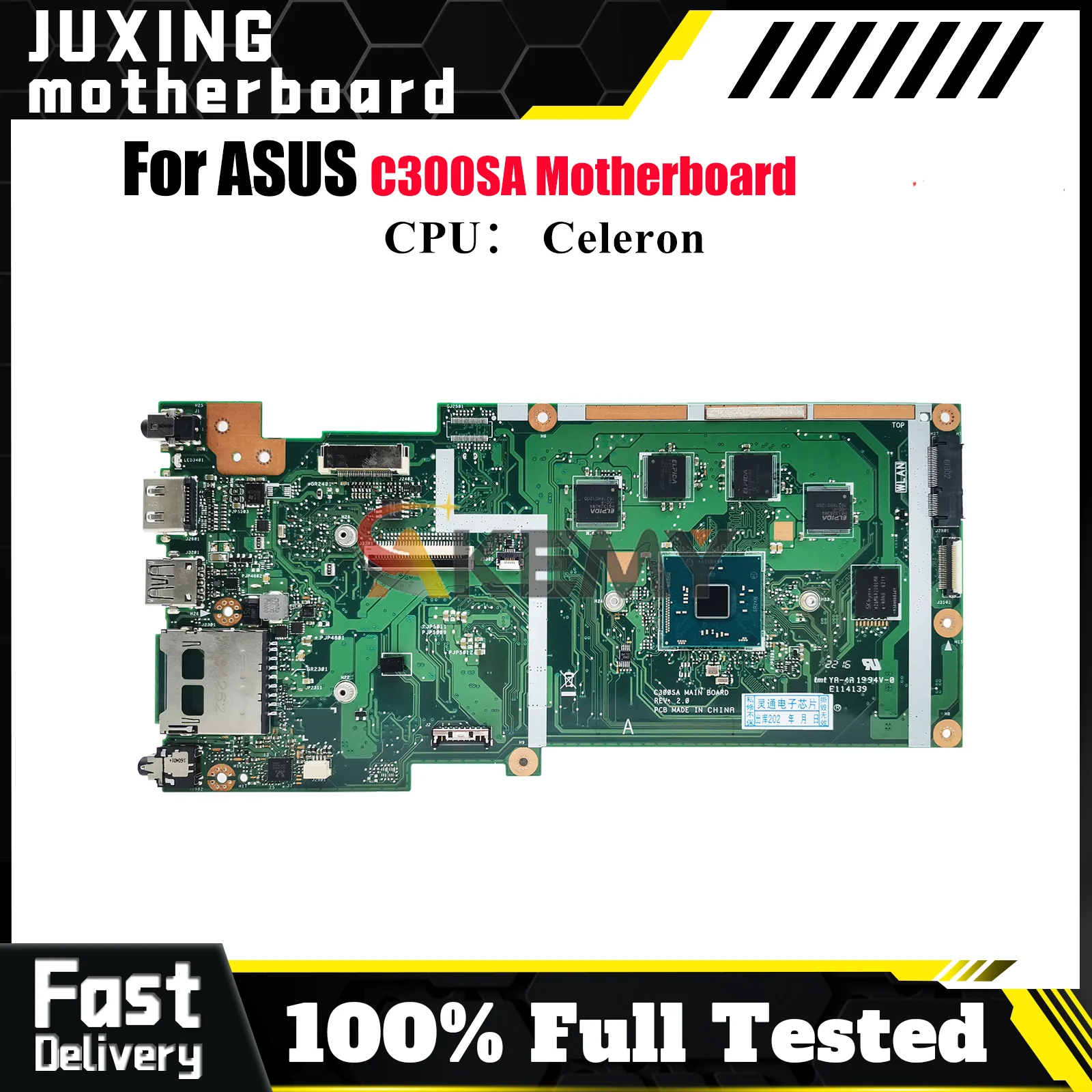 C300SA Laptop Motherboard For ASUS Chromebook C300S C300SA Notebook Mainboard With Celeron CPU 100% tests OK fast shipping stk
C300SA Laptop Motherboard For ASUS Chromebook C300S C300SA Notebook Mainboard With Celeron CPU 100% tests OK fast shipping stk