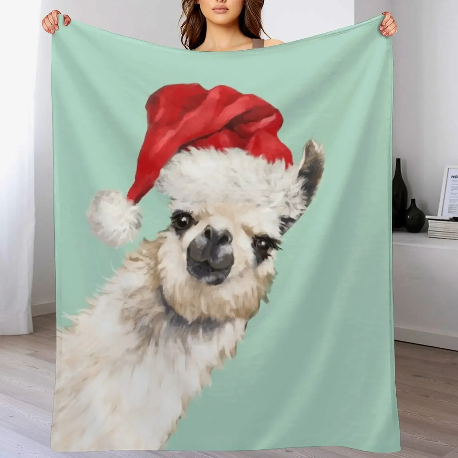 Christmas Sneaky Llama in Green Throw Blanket Air Conditioner Soft Blanket for Office Home
Christmas Sneaky Llama in Green Throw Blanket Air Conditioner Soft Blanket for Office Home