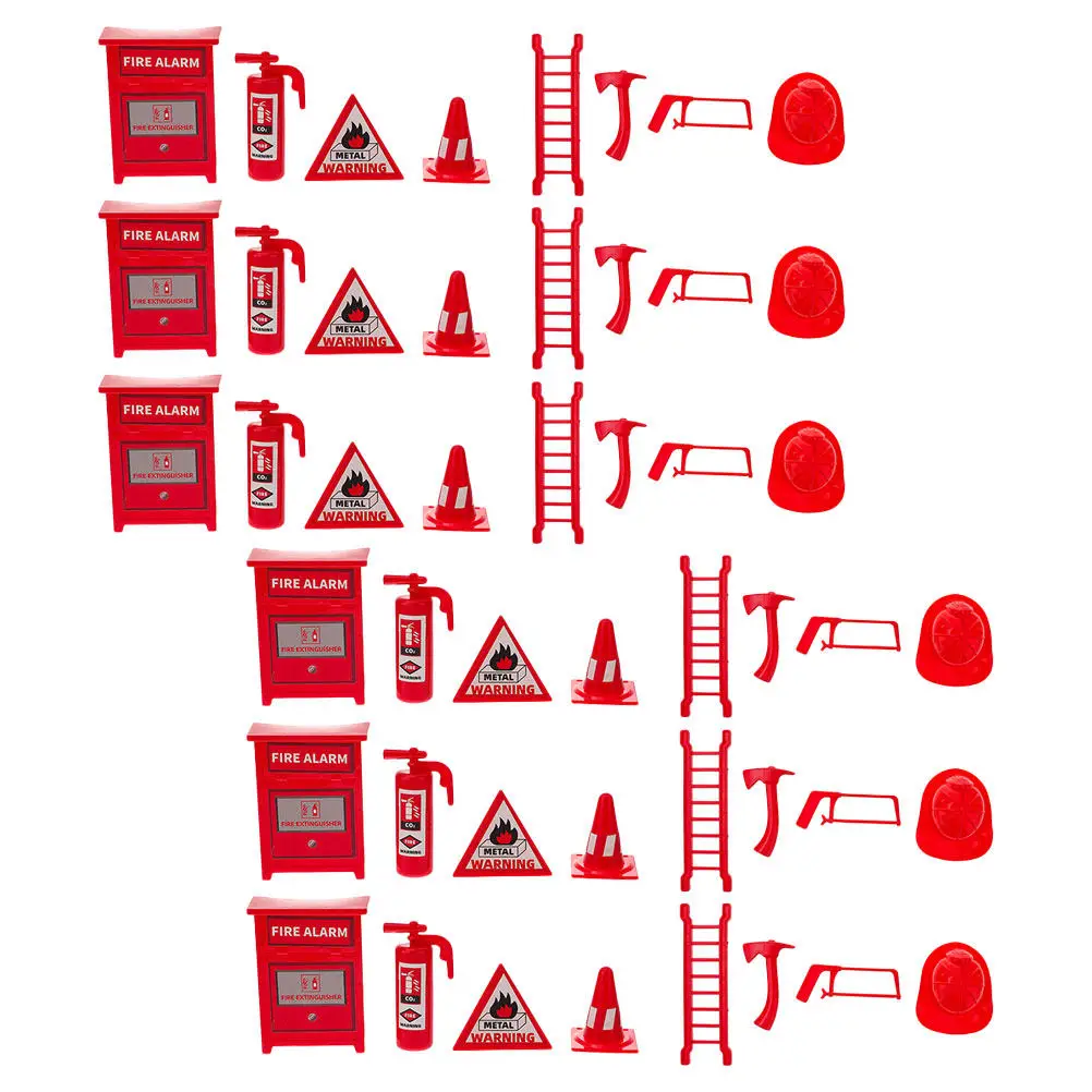 6Sets Miniature Fire Tool Models Realistic Educational Cognitive Aids for Fire Prevention Teaching Micro-Scale Scene
6Sets Miniature Fire Tool Models Realistic Educational Cognitive Aids for Fire Prevention Teaching Micro-Scale Scene
