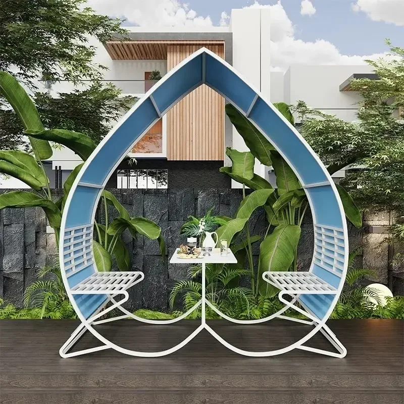 Outdoor love chair Garden decoration Attractions B & B ornament clock in couple heart peach table and chairs
Outdoor love chair Garden decoration Attractions B & B ornament clock in couple heart peach table and chairs