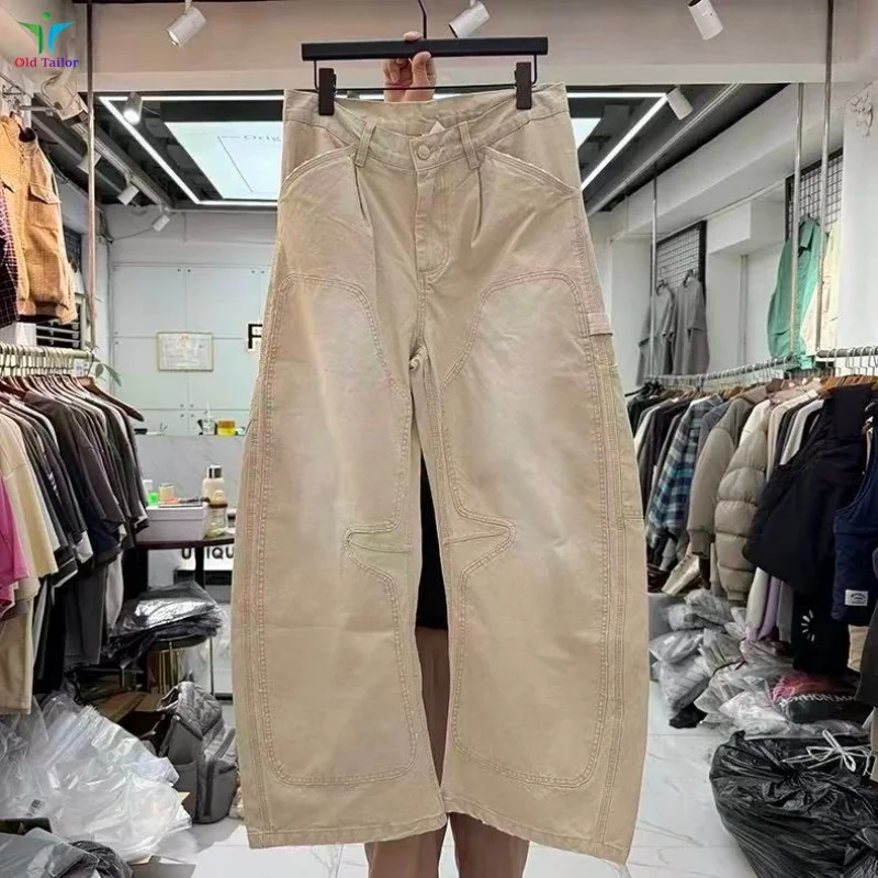 Модные мужские и женские широкие брюки премиум-класса в стиле ретро, свободные повседневные модные джинсы
Модные мужские и женские широкие брюки премиум-класса в стиле ретро, свободные повседневные модные джинсы