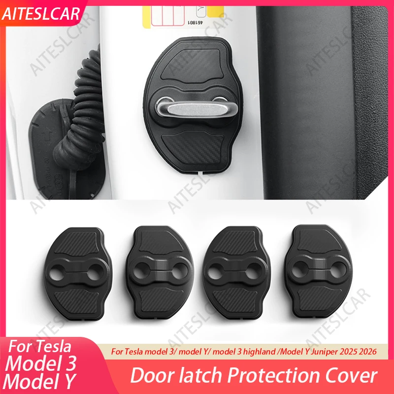 Для 2026 2025 Tesla Model Y Juniper Model 3, защитная крышка дверного замка Carbon Edition, защелки дверного замка, стопорная крышка, защита входа
Для 2026 2025 Tesla Model Y Juniper Model 3, защитная крышка дверного замка Carbon Edition, защелки дверного замка, стопорная крышка, защита входа