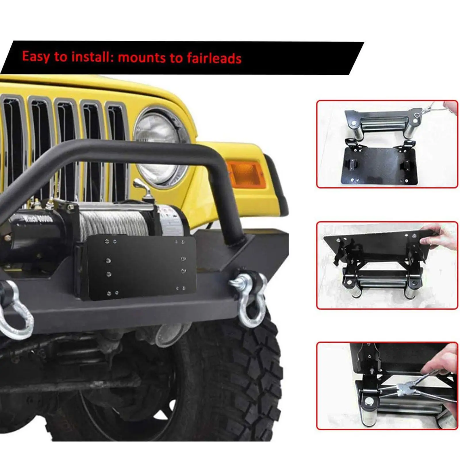 License Plate Mount Accessories Flip up for Roller Fairlead 12x5.9inch
License Plate Mount Accessories Flip up for Roller Fairlead 12x5.9inch